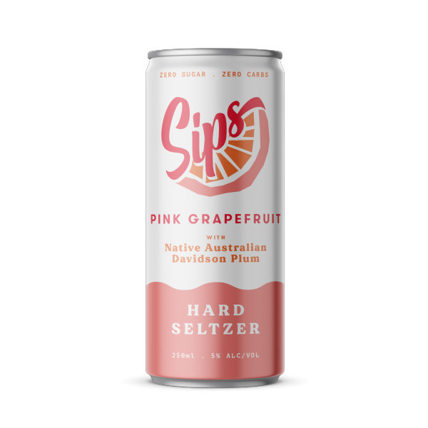 Sips Pink Grapefruit Vodka & Sparkling Water Hard Seltzer